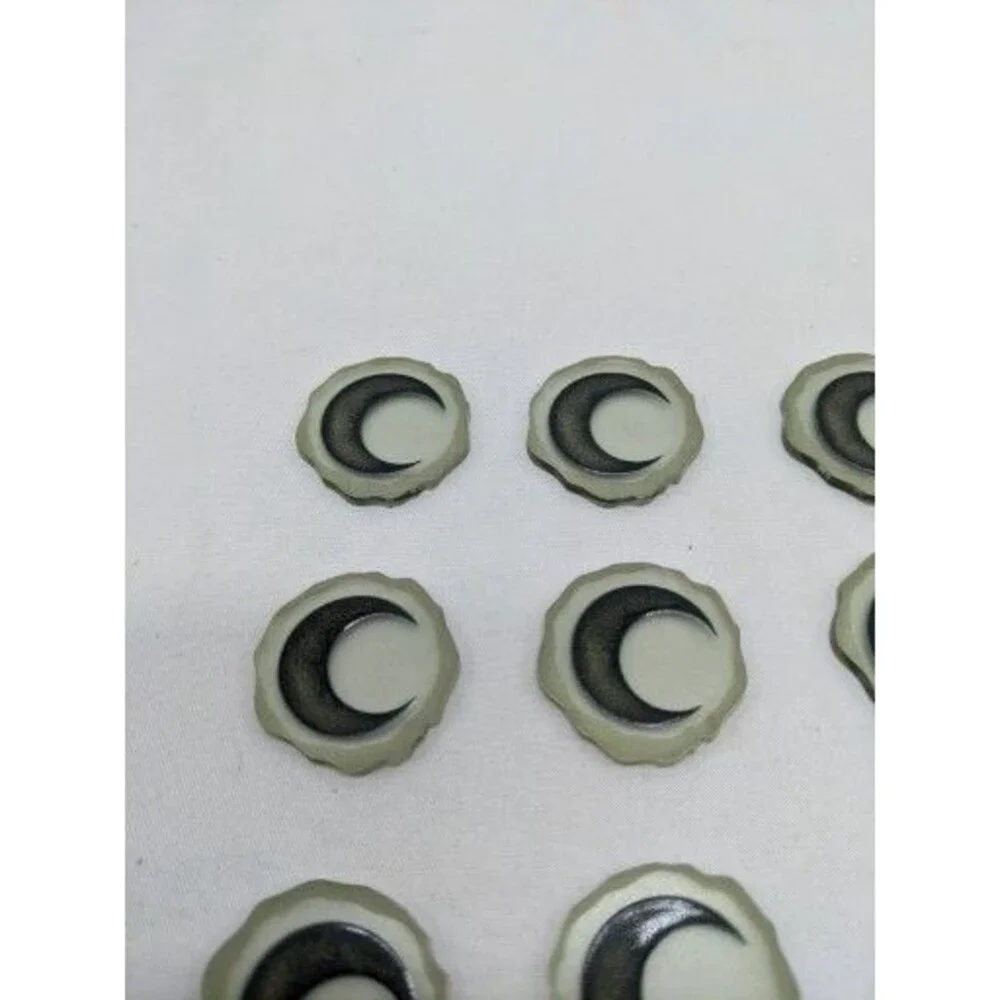 Lot Of (10) Spirit Island Acrylic Moon Element Tokens